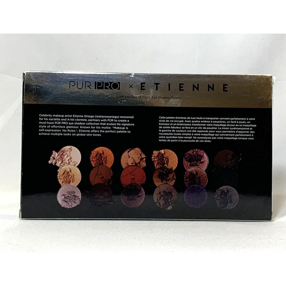Pur Pro‎ X ETIENNE Eyeshadow Palette BRAND NEW IN BOX 18 Shades